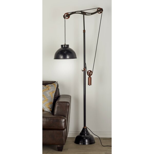 Industrial pulley on sale table lamp